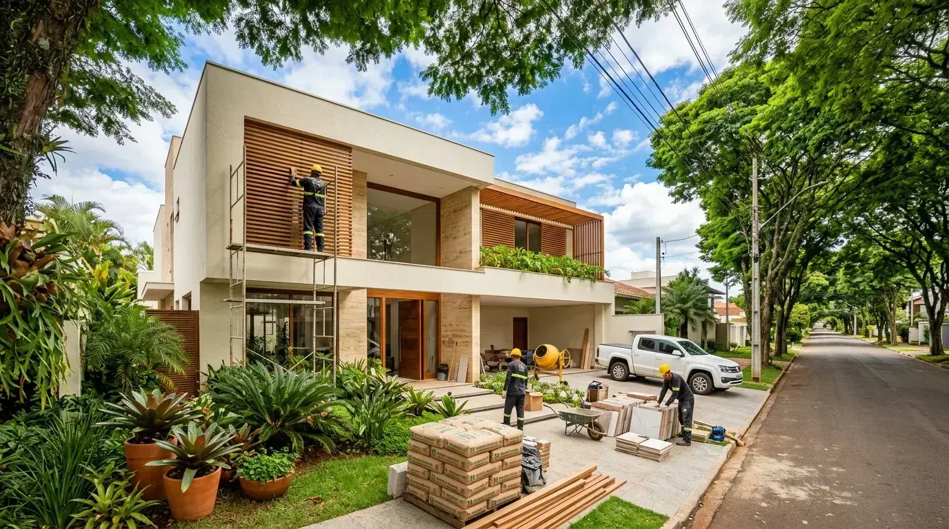 Quanto custa reformar uma casa em Maringá em 2026? Preço por m² e tabela completa